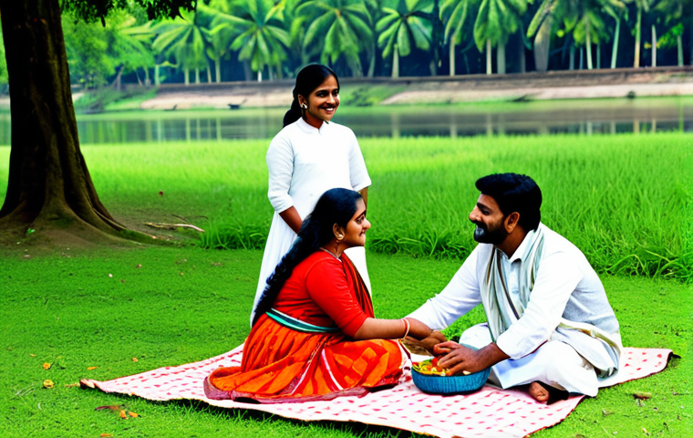 생성형 AI와 콘텐츠 제작 혁신 - **

"A professional Bengali woman in a modest, brightly colored salwar kameez, standing in front of ...
